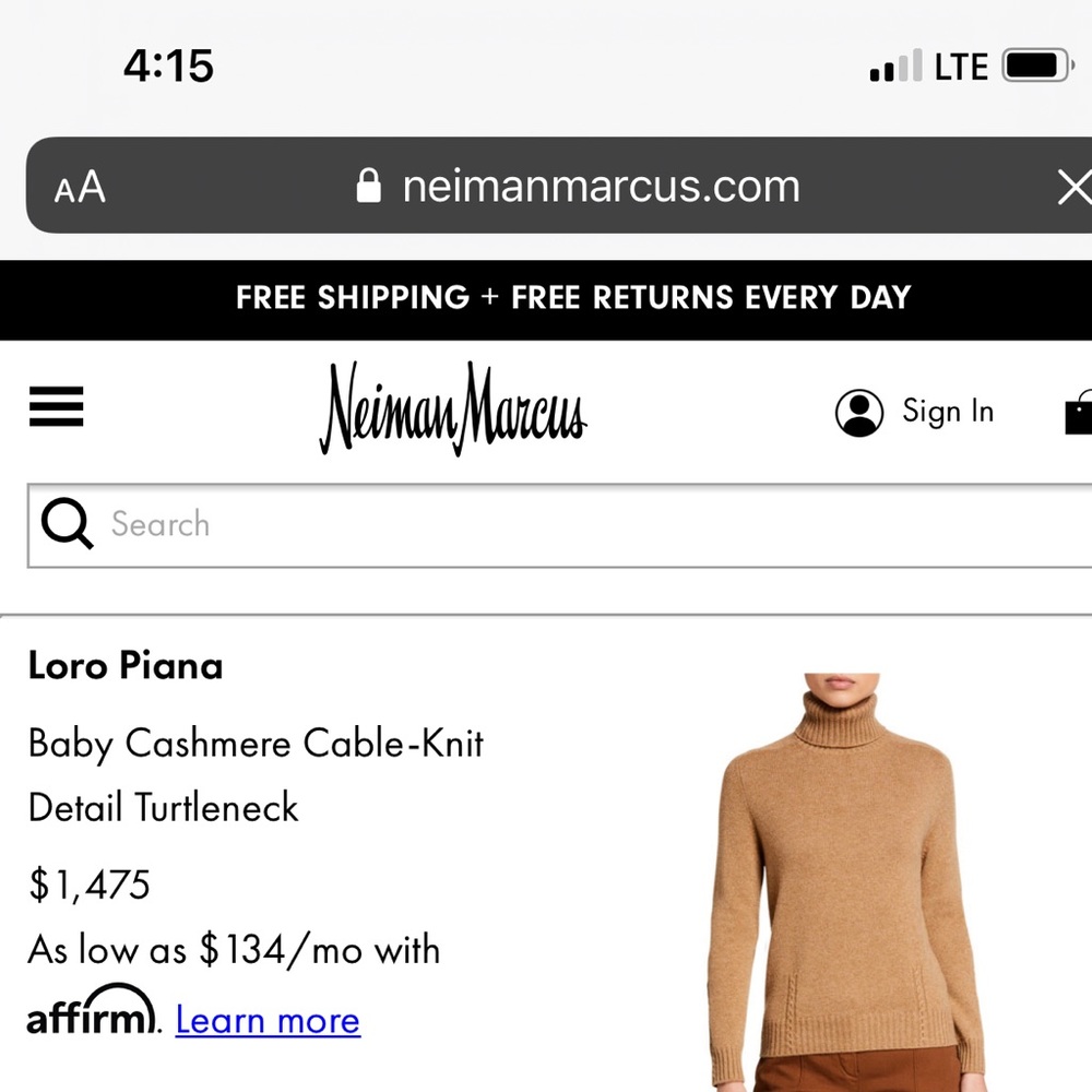 Auth Loro Piana sweater